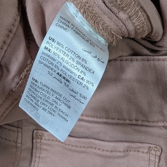 🌸 White House Black Market Skinny Ankle Jeans 🌸 High-Rise Mauve Blush Size 14 - Picture 13 of 13